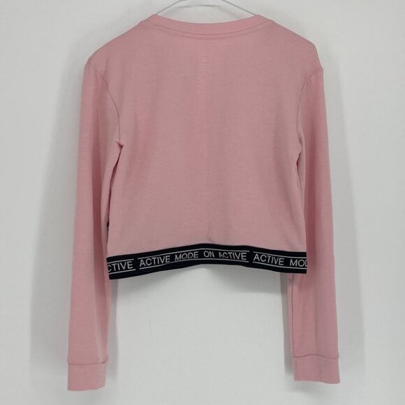 Activezone pastel pink long sleeve crop top - Picture 2 of 11